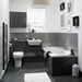 Mereway Bathroom Furniture Adriatic Gloss Grey